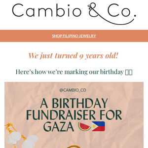 A birthday fundraiser for Gaza 🍉🇵🇭