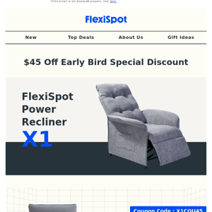 30% Off FlexiSpot Power Recliner X1 Early Bird Discount