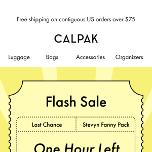 1 HOUR LEFT: 50% OFF