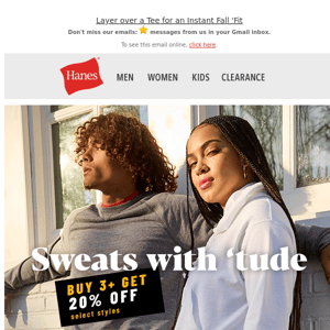 Big Sweats Energy up to 40% Off