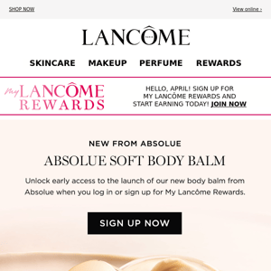 New from Absolue! Soft Body Balm