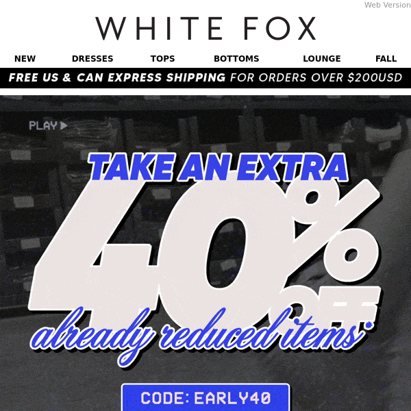 White Fox Boutique, IT’S FINAL HOURS 🚨