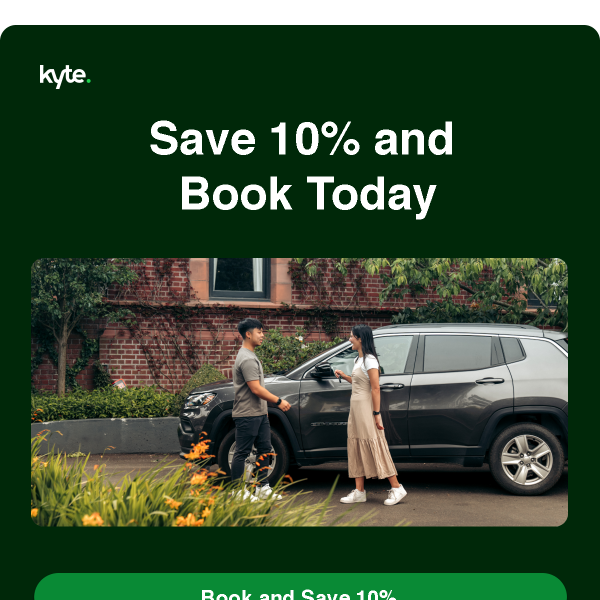 Get ready for Spring and enjoy 10% off your next Kyte rental!