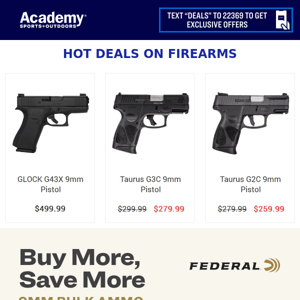 Hot Deals on Firearms — Limited Time!