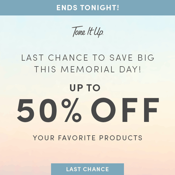 Last chance to save up to 50% off ❤️✨