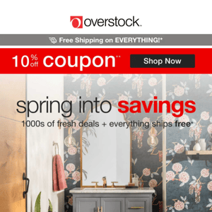 Hurry & Use Your 10% off! Don't Miss Your Chance to Save Big on Simple Spring Updates!