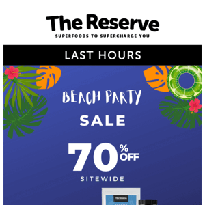 Say buh-bye to 70%OFF 👋⏰