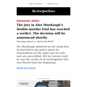 Breaking News: Verdict reached in Alex Murdaugh murder trial: live updates