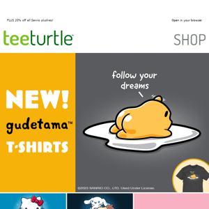 3 NEW Gudetama tees! 🍳