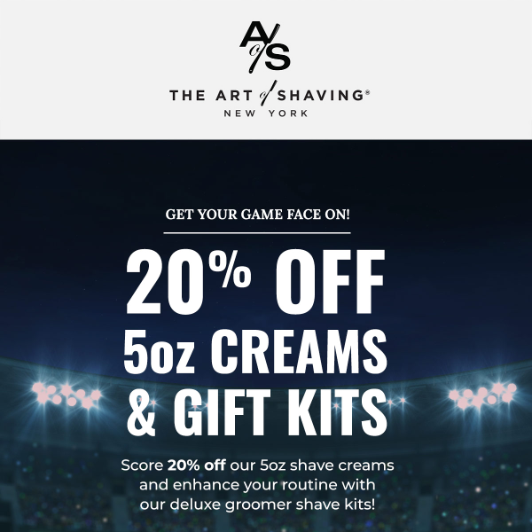 Touchdown 🏈! Score 20% Off Shaving Essentials