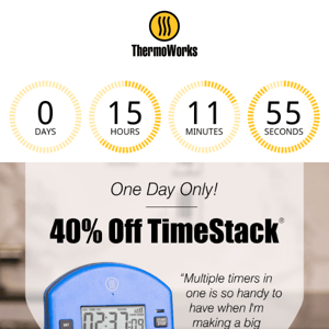 40% Off TimeStack—One Day Only!