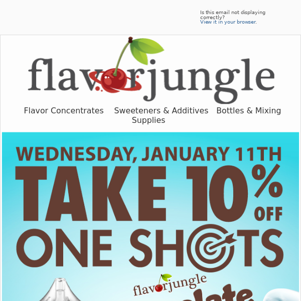 New One Shot Concentrate at FlavorJungle.com