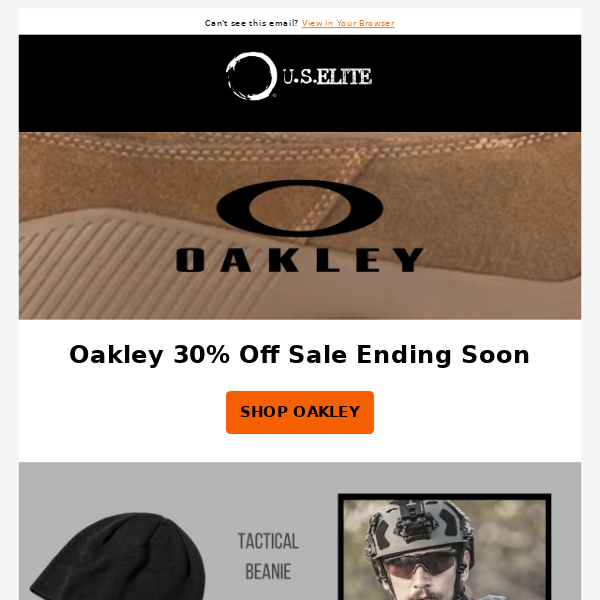 Oakley Sale Ending Soon 👋