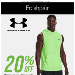 20% Off Under Armour