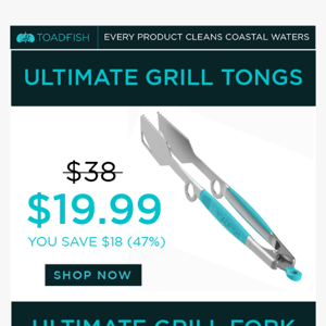 47% OFF Grill Tongs. 37% OFF Grill Forks.