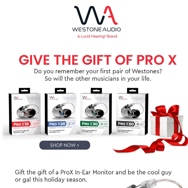 Give the Gift of Pro X