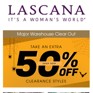 ✨ Warehouse Clear Out: EXTRA 50% Off Clearance ✨ - Lascana