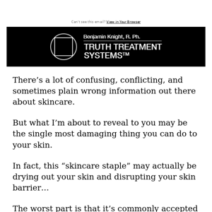 The "worst thing" you can do for your skin
