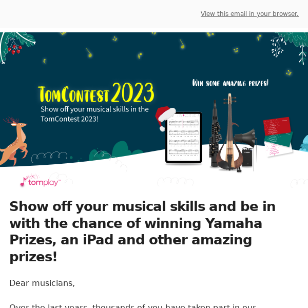 Enter TomContest 2023 and be in with the chance of winning amazing prizes!