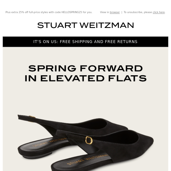 Spring Forward in New Elevated Flats