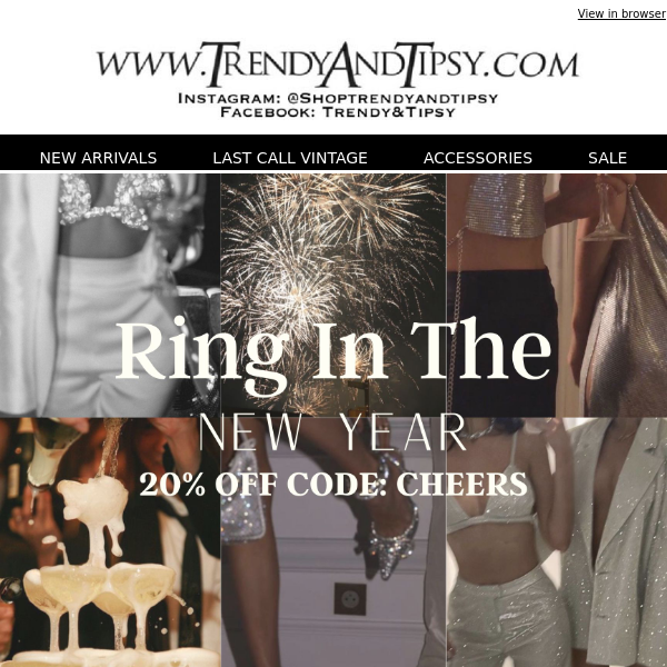 NYE FIT- 20% OFF - Trendy And Tipsy