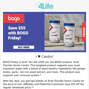 BOGO Friday: Cardio ❤️❤️