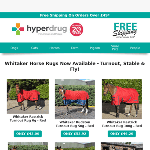NEW Horse Rugs Available At Hyperdrug