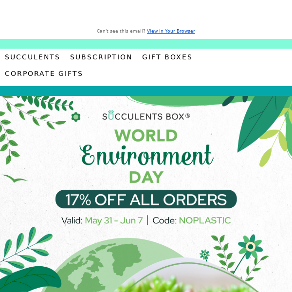 Celebrate World Environment Day with 17% Off!
