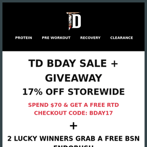Bday Sale Extended + Spot Prizes 👻