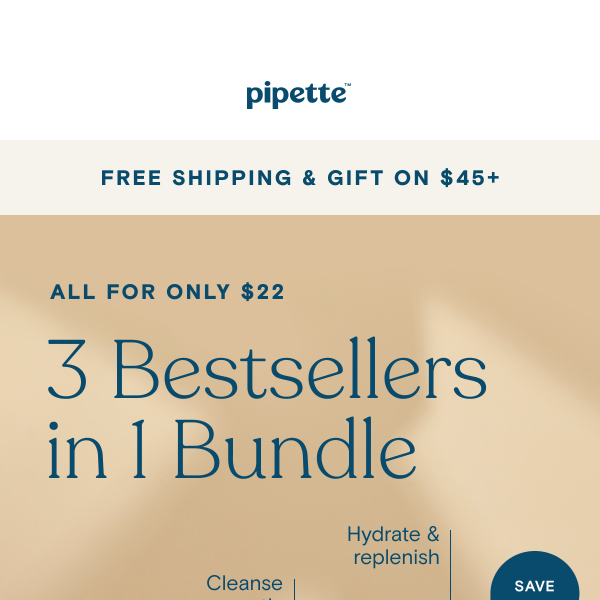 3 bestsellers. 1 bundle. 20% savings.