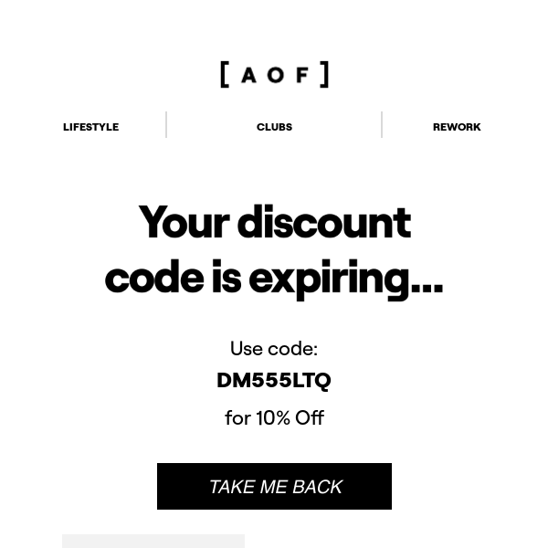 Your discount is about to expire!