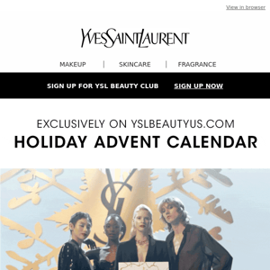 YSL Beauty Advent Calendar : Makeup, Fragrance And Skincare