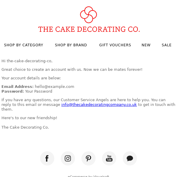 The Cake Decorating Co.: Registration Details