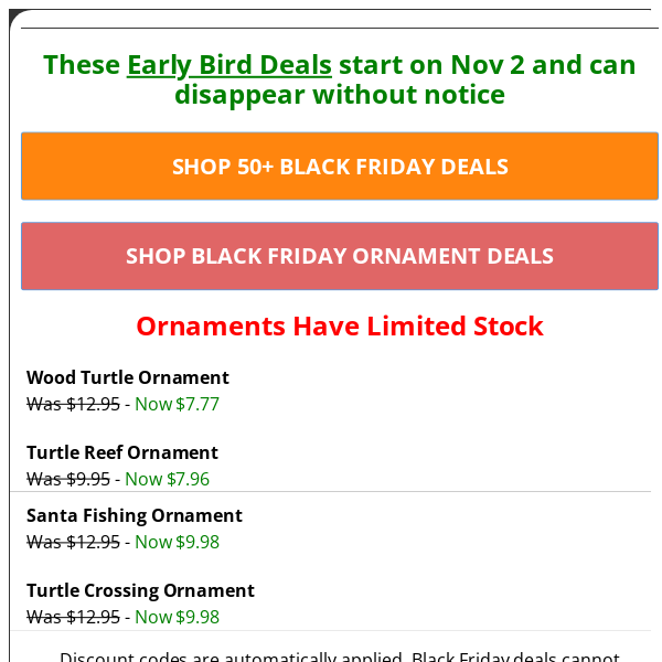 🔥 20-40% Off Beach Ornaments 🎁 Black Friday Deal