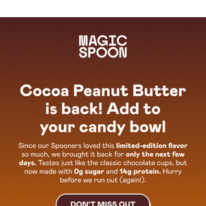 Want to try Cocoa Peanut Butter? 🍫