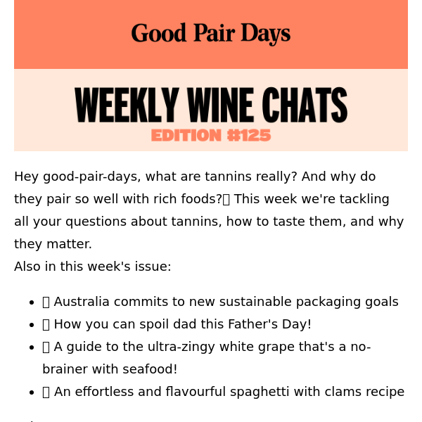 Weekly Wine Chats #125⛱