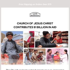 Church Contributes $1 Billion in Aid