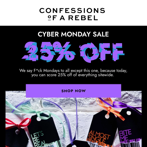 Cyber Monday sale is officially ON