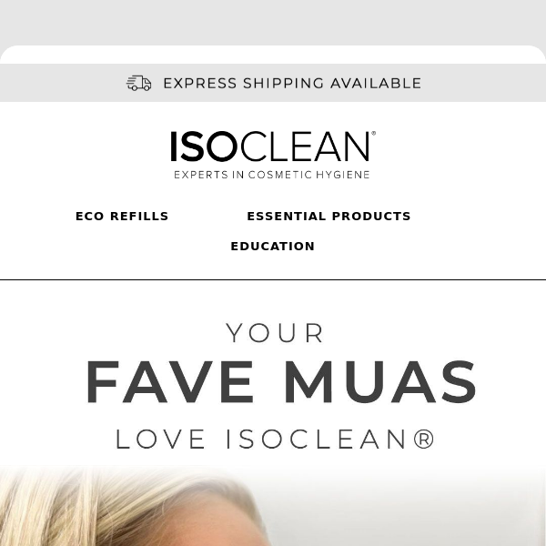 Your fave MUAs love ISOCLEAN® 🤍