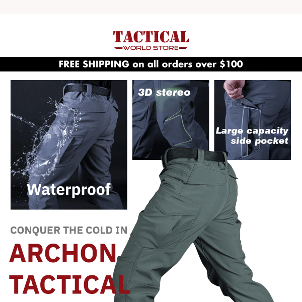 Conquer the Cold in Archon Tactical Pants