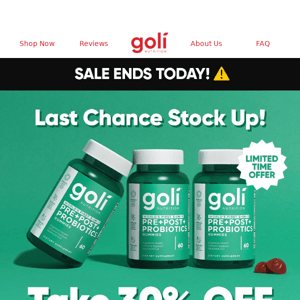 Goli fam, your special code is expiring soon!