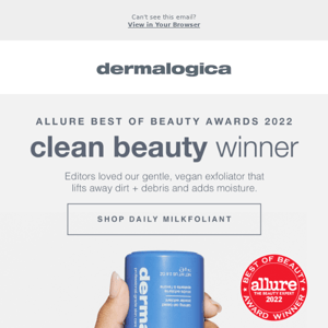 We’re an Allure Best of Beauty 2022 Award Winner!