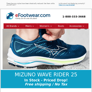 Mizuno Rider 25 & Inspire 18 - PPICE DROP-FREE SHIPPING!