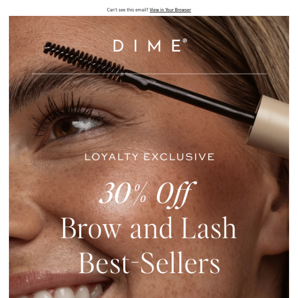 Luscious lashes and brows are a must!