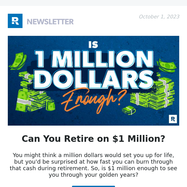 Can You Retire on $1 Million?