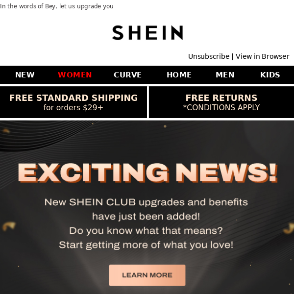 OMG! Something big just landed at SHEIN CLUB! - SHEIN