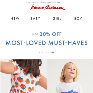 Most-Loved Must-Haves - up to 30% off
