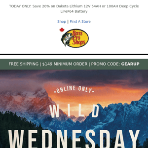 ONE DAY ONLY: WILD WEDNESDAY