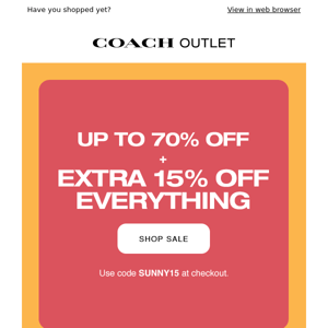 ⚠️ This Is Big: Get An Extra 15% Off EVERYTHING