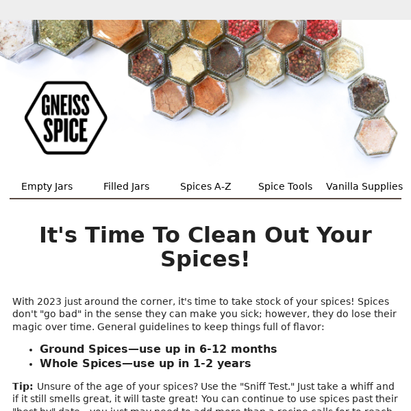 It's Time to Inventory Your Spices!